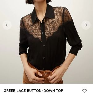 Veronica Beard Greer Lace Button Down Size 4